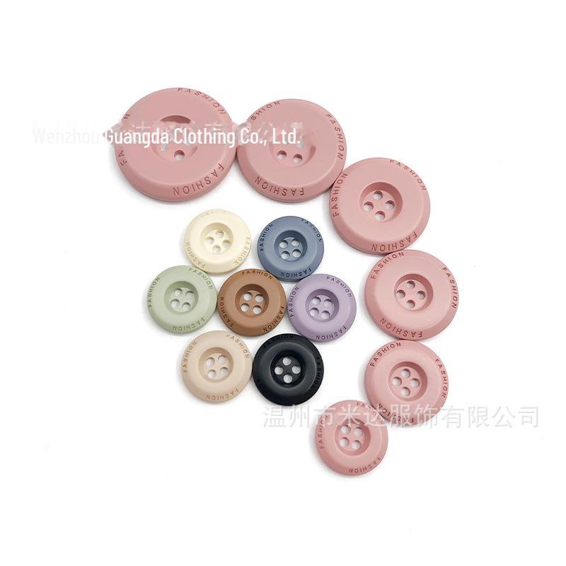 Spray Paint Resin Buttons: Men’s & Women's Coat, Windbreaker, Colored & Sweater 4-Hole Buttons Available