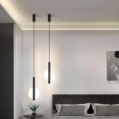 Moderne LED-Pendelleuchte mit hoher Decke für Nachttisch-Wohnzimmerbeleuchtung, langes Kabel-Aufhängungsleuchten-Design