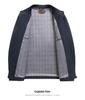 Men's Mid-Aged Business Casual Spring/Autumn Stand Collar Jacket - High-End, Short, Pure Color, Commuter Wear