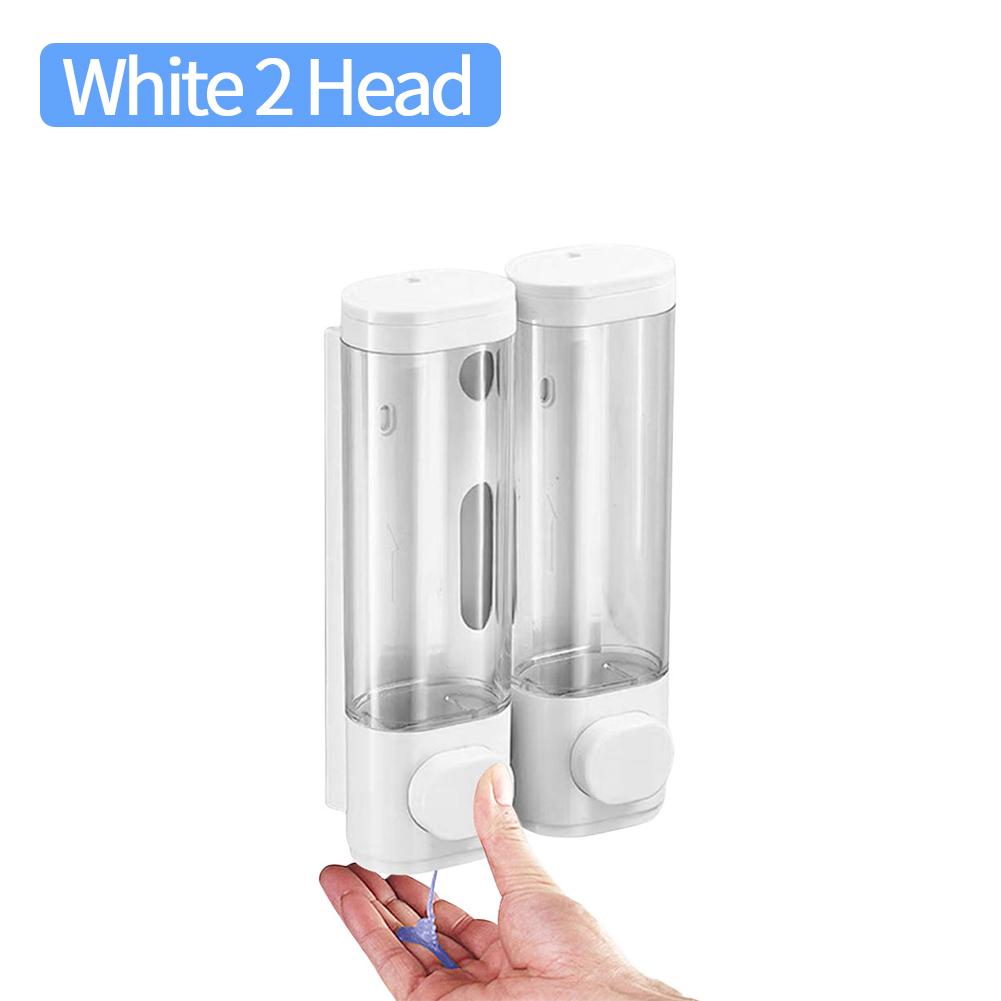300ML Soap Lotion Dispenser Wall- Mounted Manual Liquid Soap Dispenser Punchless Soap Dispenser for Home Hotel Restaurant