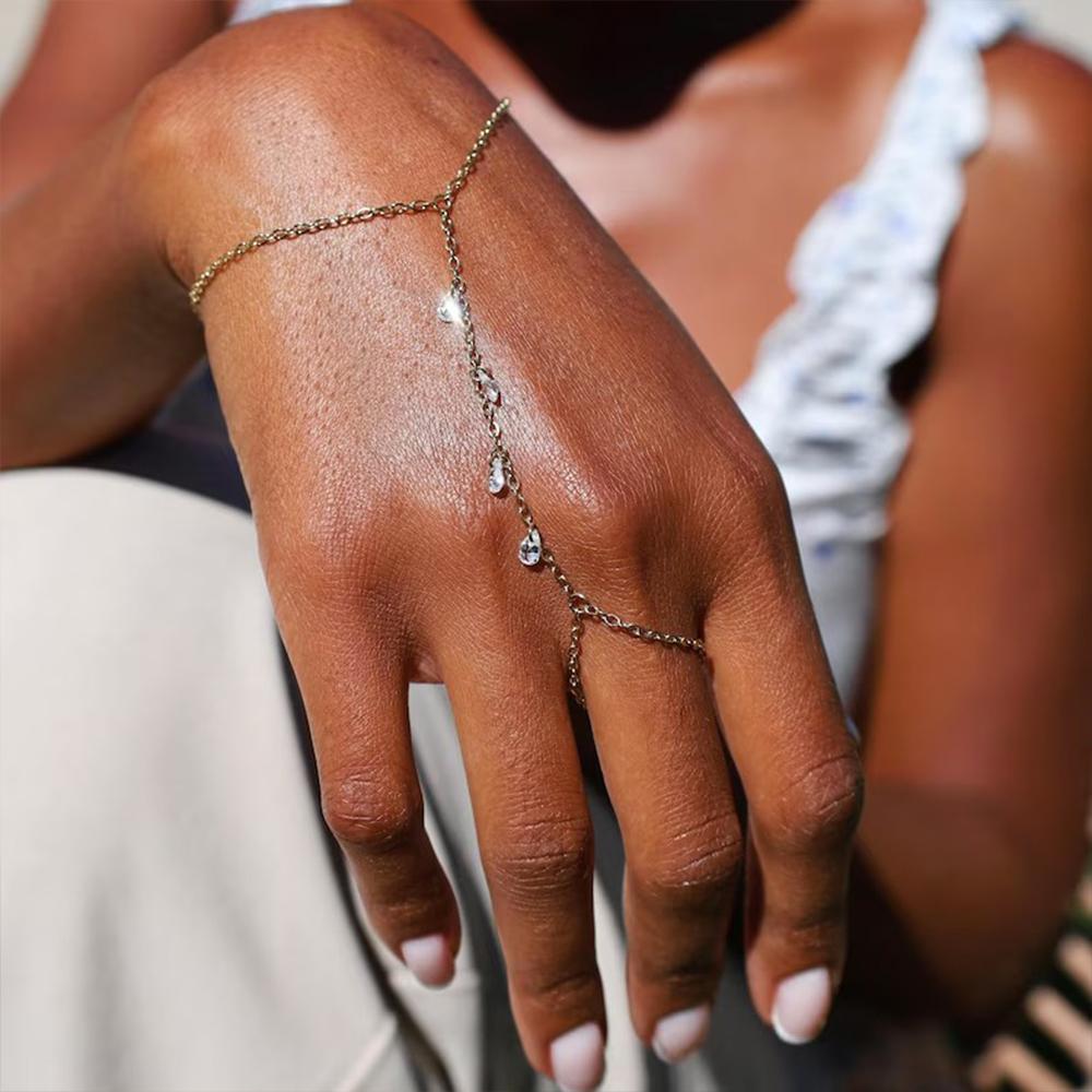 CANNER 925 Zilver Sprankelende Handketting Armbanden Voor Vrouwen INS Geometrische CZ Achtpuntige Ster Armbanden Fijne Sieraden