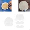Table Tennis Racket Rubber Placement Tool Alignment Guide, Transparent