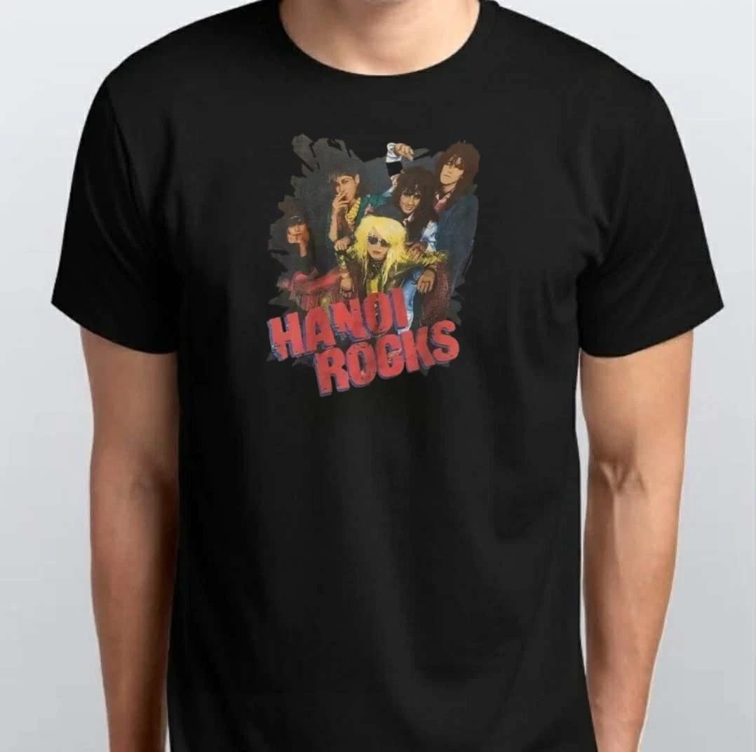 

Retro HANOI Rock Graphic Unisex T-SHIRT S M L XL XXL 3 4 XL Black XL