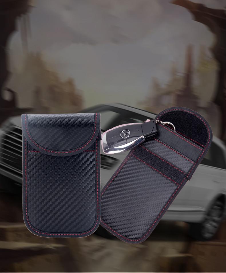 Autoschlüssel Signalblocker Hülle Signal Abschirmhülle Schutzbeutel Für Autoschlüssel Ring Keyless RFID Blocking Tasche