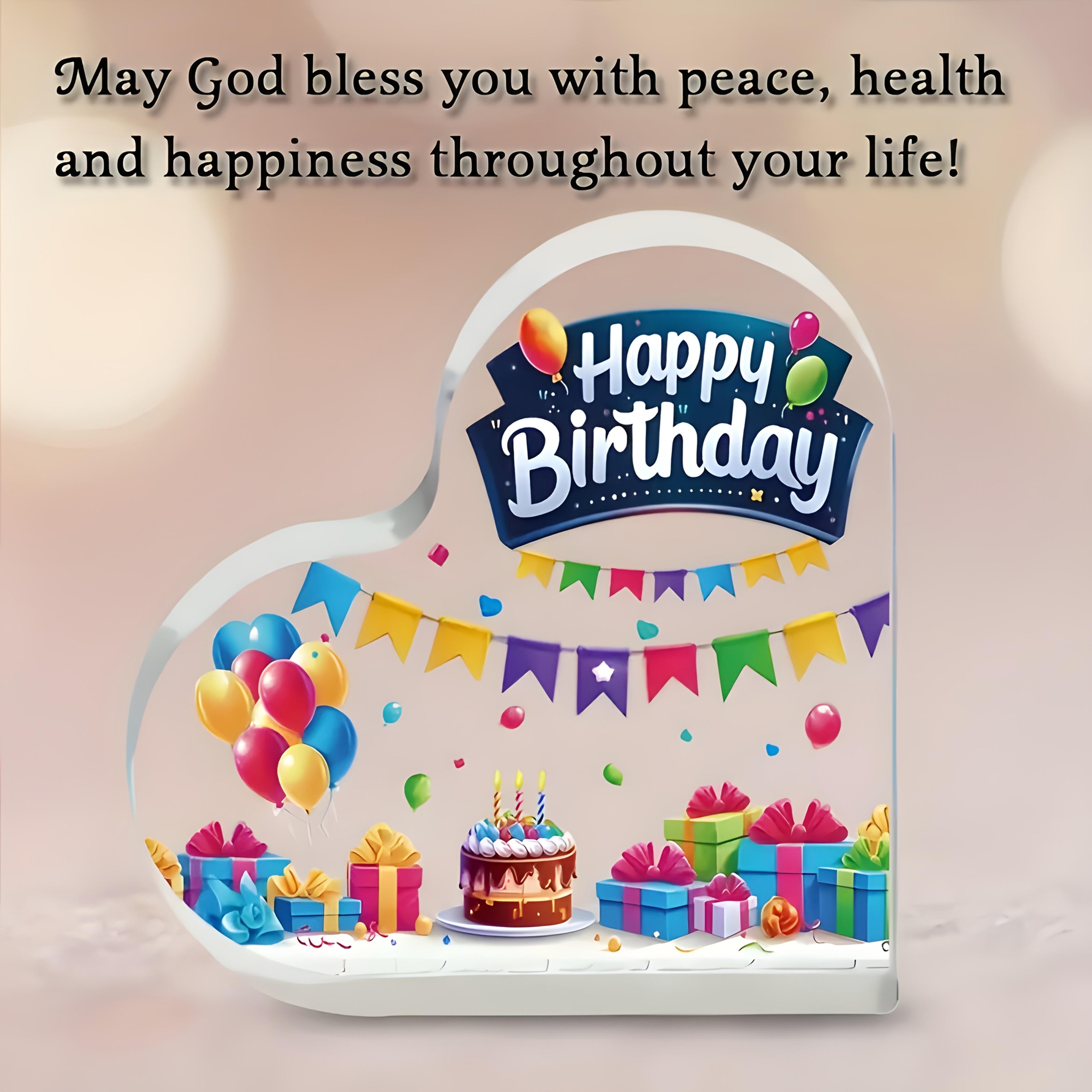 

Декорация для торта на день рождения в форме сердца - с воздушными шарами, подарочными коробками и гирляндами, яркие цвета, для детских комнат, домашнего рабочего стола, гостиной, акриловое украшение 10*10cm