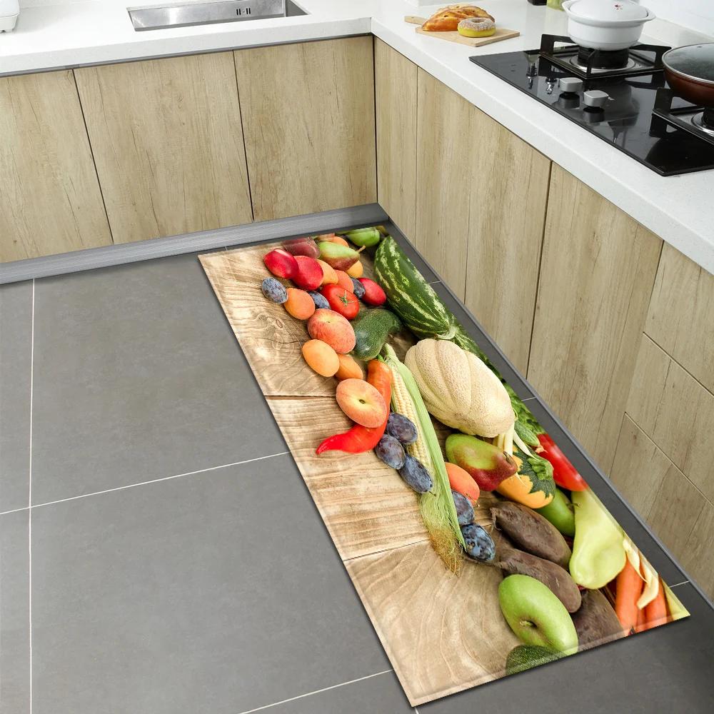 Bedroom Children Living Room Decoration Corridor Bathroom Non-slip Rug Fruit Pattern Kitchen  Home Door Mat