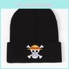 Trendy Cosplay Anime Pirate King Skull Knit Hat Warm Street Dance Beanie Men Women Autumn Winter Fashion Hat