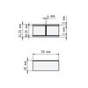 Set of 2x Carpenter' Handles for Fronts, Gap 4mm