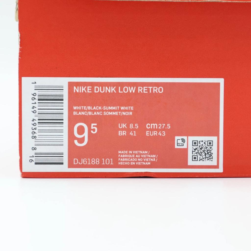 DJ6188-101 Nike Dunk Low Reverse Panda Black Summit White (Men's)