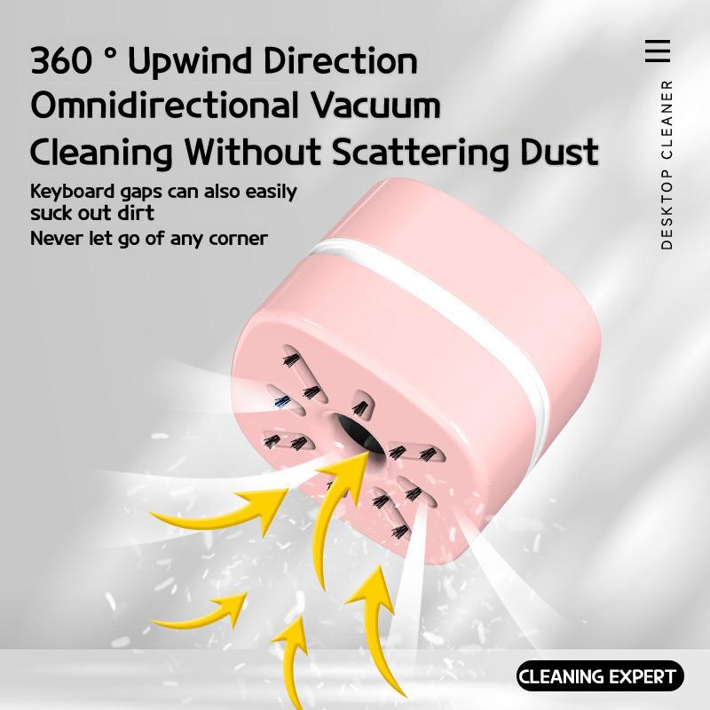 Wireless Desktop Mini Vacuum Cleaner - Handheld Keyboard & Ash Cleaner with Cross-Border Design for Home & Office Use