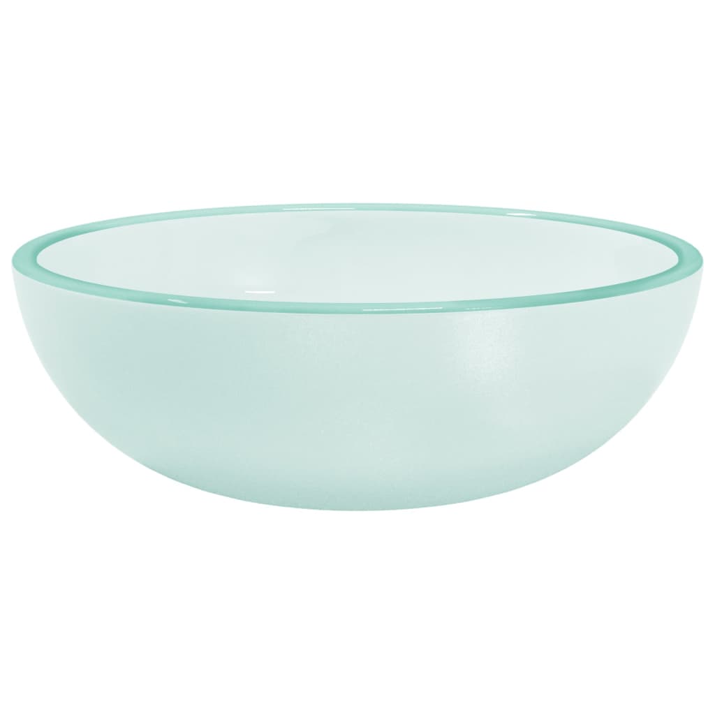 Tempered Glass Wash Basin 35 X 12 Cm Matte Finish