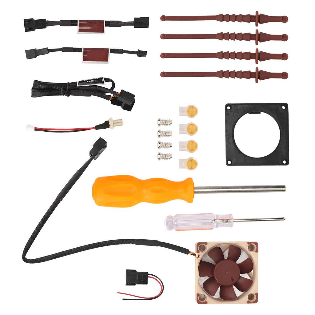 Fan 3D Print Mount Kit Efficient Heat Dissipation Game Console Cooling Fan Mount Kit for Gamecube Noctua Black