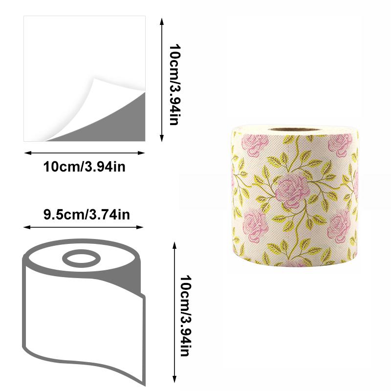 

1-5 шт. туалетная бумага с принтом роз, цветная туалетная бумага, рулон, креативные салфетки для вечеринок, туалетная бумага с принтом цветов, туалетные салфетки