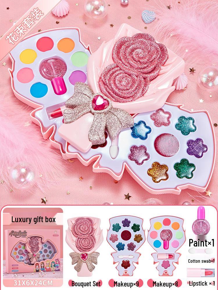 

Детский набор для макияжа для ролевых игр: Губная помада и лак для ногтей для девочек 3-6 лет