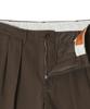 Yunibeosyeolobeolol Two Tuck Work Shorts Brown