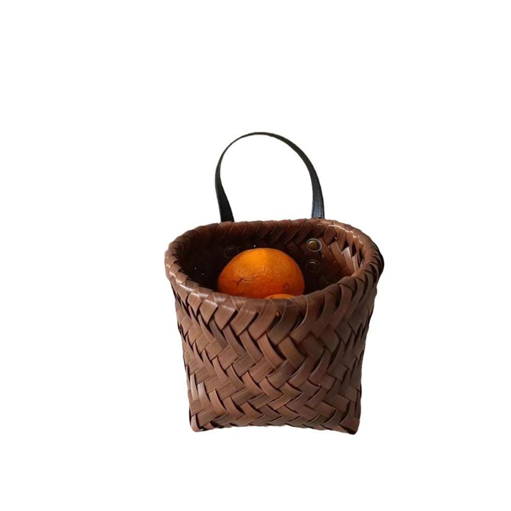 

Kitchen Storage Vegetable Fruit Basket Woven Fruit Basket for CD/Remote Control/Wire Storage