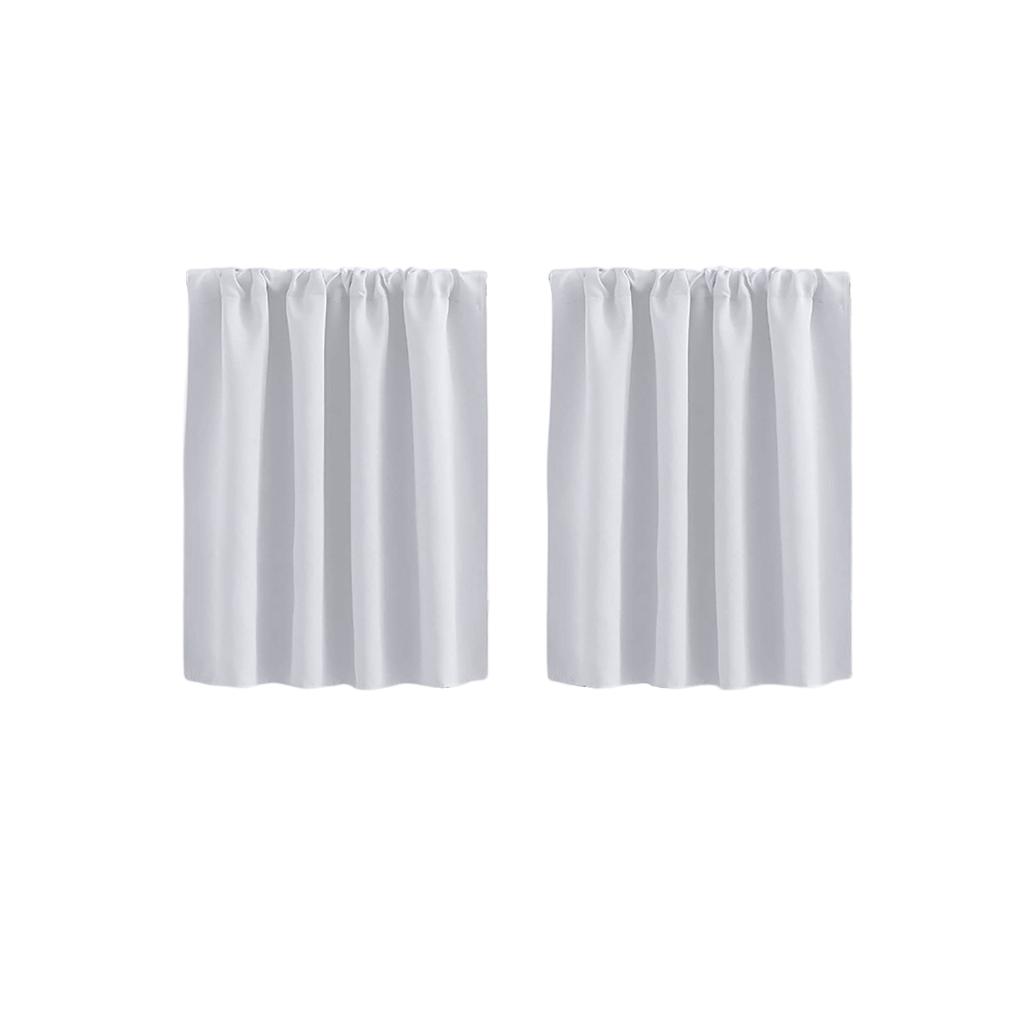 High Precision Solid Short Curtain Finished Blackout Curtain for Kitchen Partition and Cafe Use 40x60cm Set of 2 Panels
