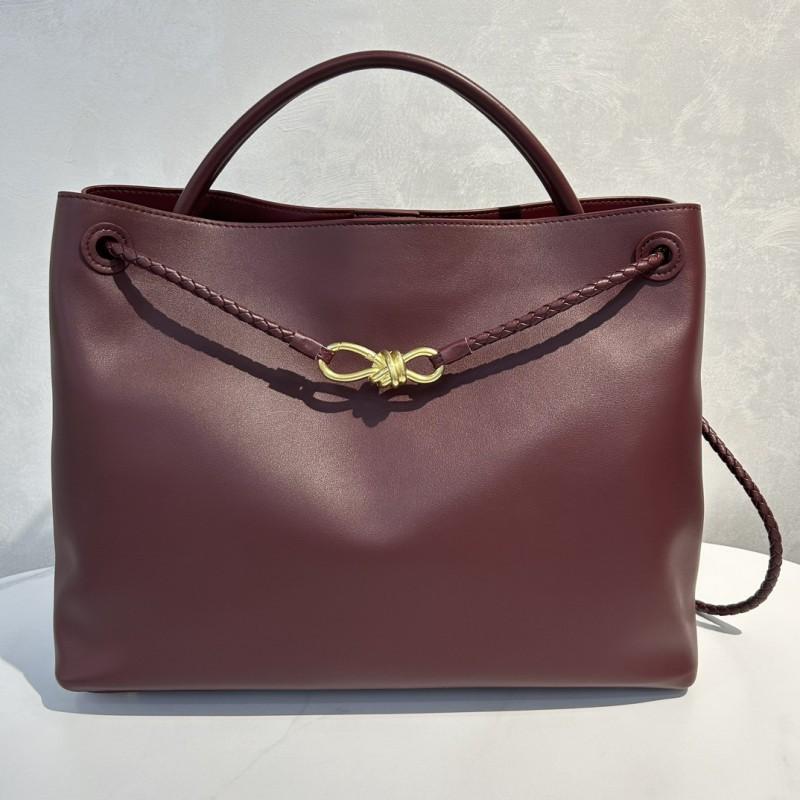 Women's Bag 2025 New Style Authentic Leather Large-capacity Tote Diagonal Commuting Bow Knot Single-shoulder Handbag