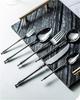 3/4/5/6 Stück Schlankes Romantisches 304 Edelstahl Besteckset Hotel Französisches Tafelgeschirr Hochzeits-Tischdekoration Luxuriöser Löffel Gabel Messer