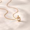 European and American Zirconium Titanium Necklace for Women, Light Luxury Clavicle Chain, Fashionable Versatile Stainless Steel Jewelry 