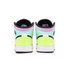 Air Jordan 1 Mid Grade School 'Pastel' (Unisex) White / Volt / Green Glow / Black Kids' Basketball Shoes 554725 175
