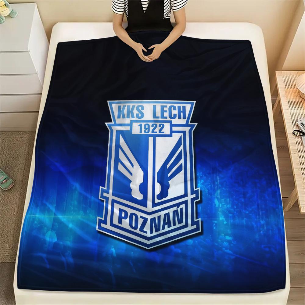 Lech Poznań Print Flannel Blanket, High quality Comfortable for All Seasons, Home Decor, Warmth and Comfort 150cm x 200cm