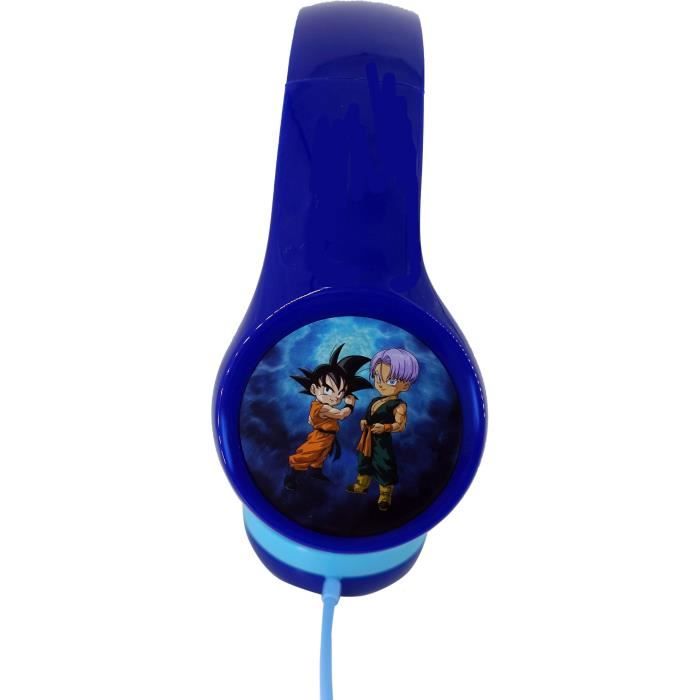 Casque audio enfant trunks et goten - dragon ball z super - teknofun - 85 db - bleu