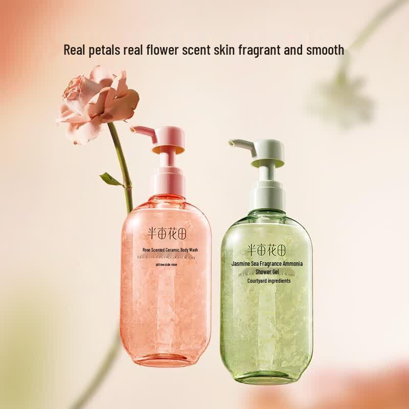 Half Acre Flower Field Grasse Rose Petal Fragrance Shower Gel