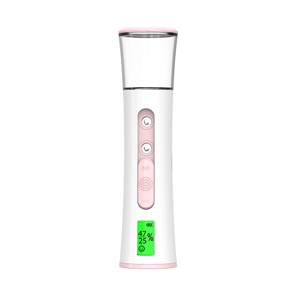 Nano Facial Steamer Mist Spray Water SPA Moisturizing Hydrating Face Sprayer Water Oil Moisture LCD Digital Skin Tester