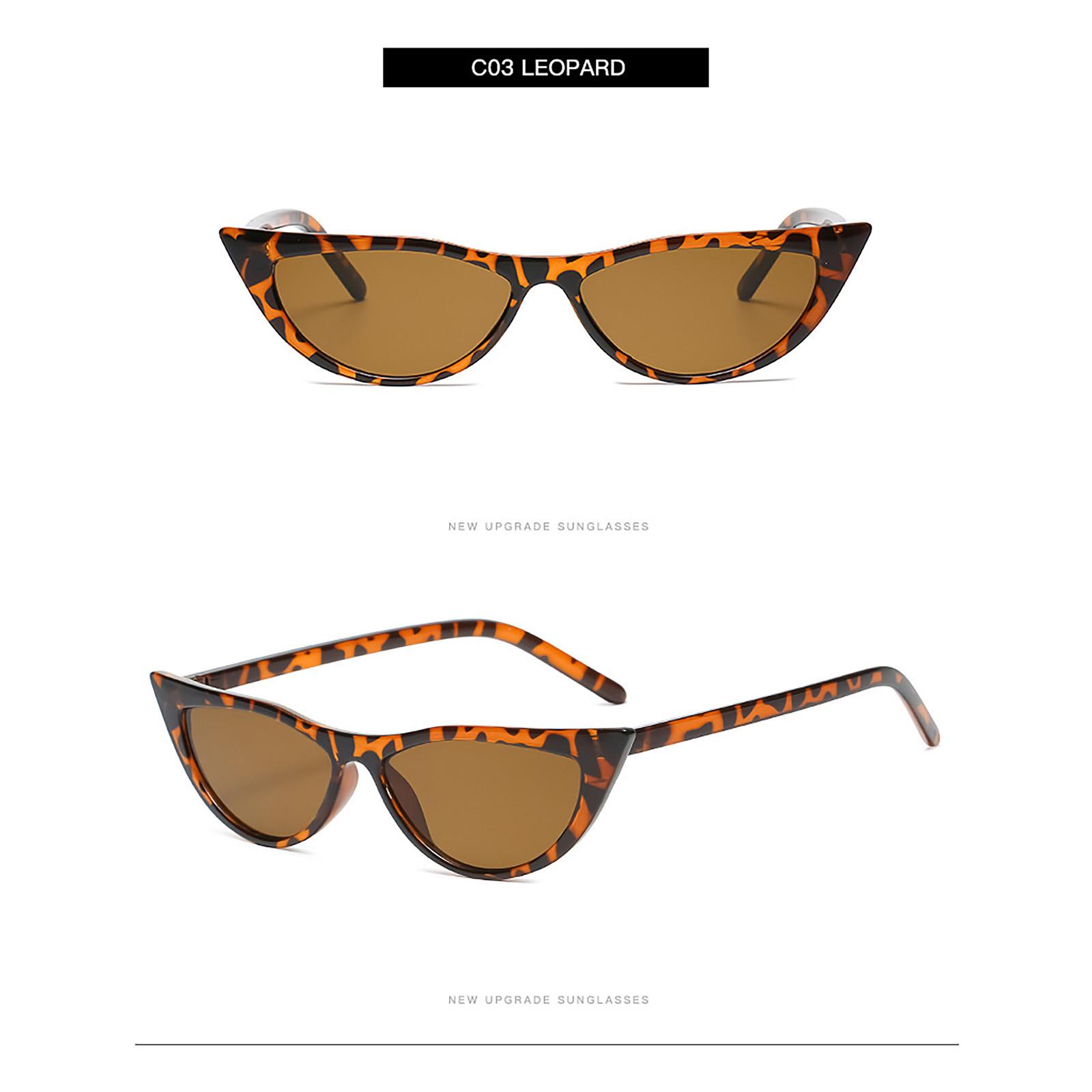 

Солнцезащитные очки для взрослых, винтажные кошачьи глаза, защита от ультрафиолета, зеркальные красочные солнцезащитные очки One Size коричневый