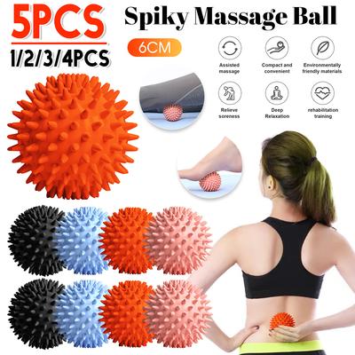 Sportmassageball 6CM Myofasziale Entspannung Massager Stachelig Tiefengewebe Triggerpunkt Muskelregeneration Schmerzlinderung Langlebig Igel