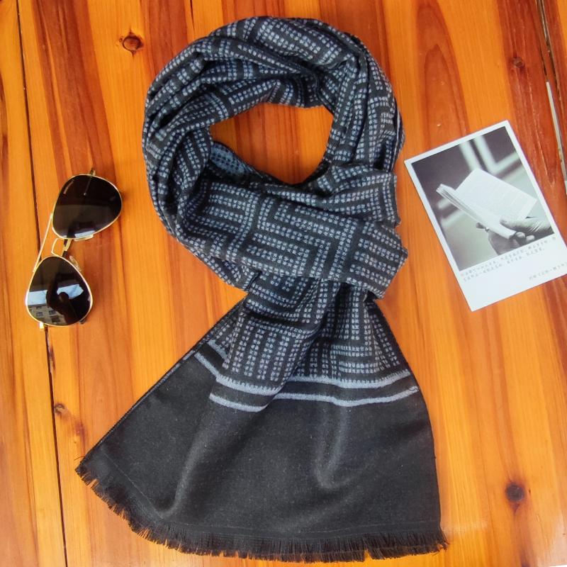 Luxury Design Men Scarf Foulard Plaid Scarves Shawls Fashion Casual Winter Cashmere Warm Scarfs Neck Wrap Male Bufandas Hombre