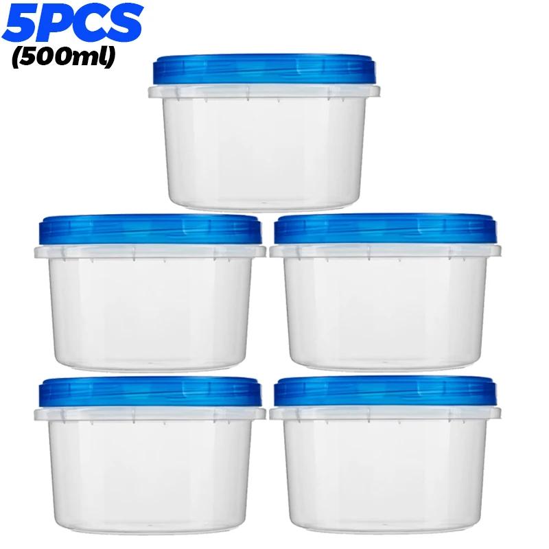 1/10pcs Food Storage Boxes Portable Kitchen Vegetables Fruits Meat Sealed Preservation Boxes Outdoor Picnic Sealed Containers