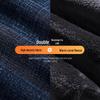 Luomeng Herren Winter Verdickte Fleece Straight Jeans