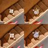 Floral Zircon Gemstone Gold Plated Open Ring For Women Elegant Hand Jewelry