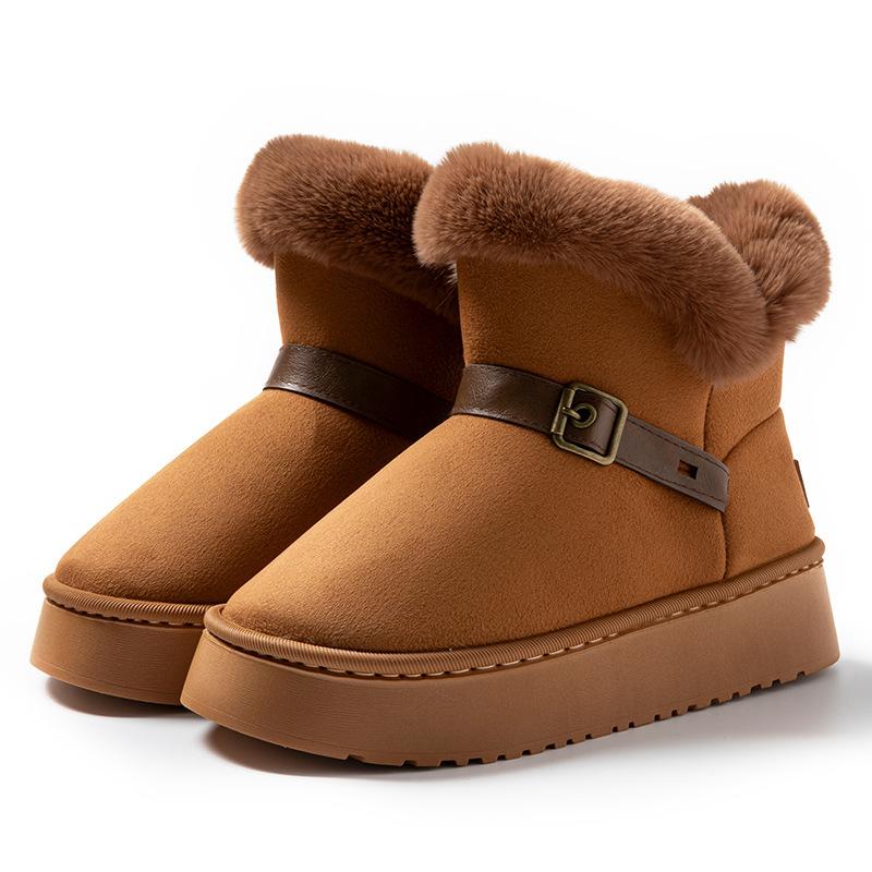 Winter Fluffy Ankle Boots Female Casual Plush Women's Shoes Luxury Designer Plarform Slipper Outdoor Fuzzy Fur Snow Booties