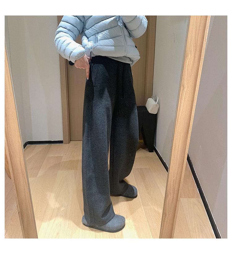 DIY Acetic Acid Camel Hair Cocoon Pants: 550g Thickened Slimming Narrow & Wide-Legged Sweatpants.