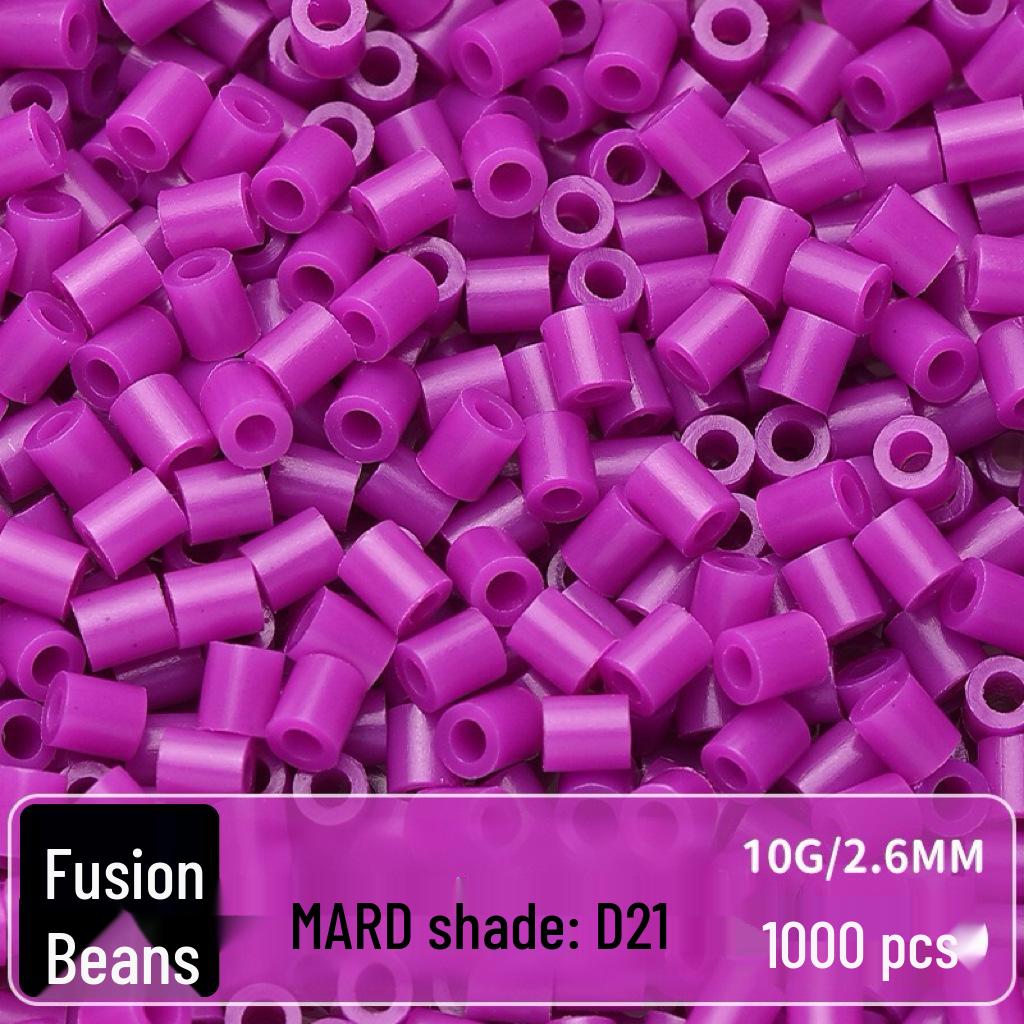 Confezione di Ricarica Perline Termofusibili da 264 Colori - 1000 Perline, 2,6 MM, Materiali per Puzzle 3D Fai da Te