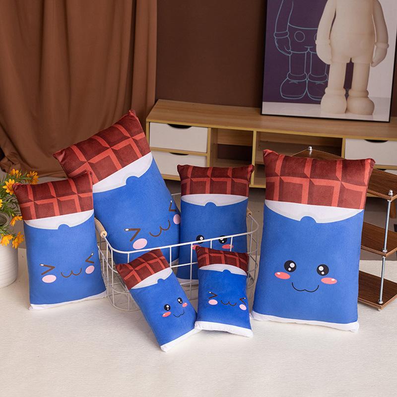 Creative Cute Expression Chocolate Throw Pillow Plush Toy Doll Home Sofa Pillow Cushion Girl Doll