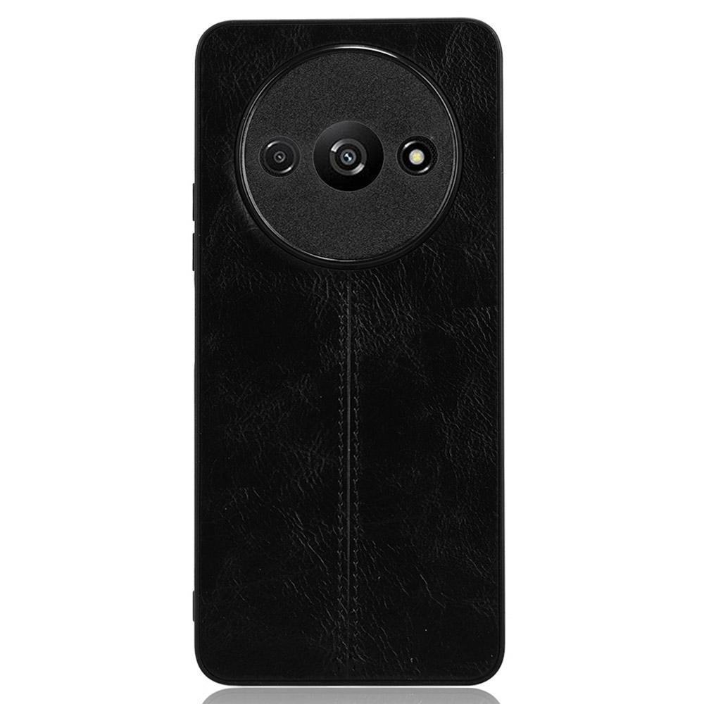 For Xiaomi Redmi A3/Poco C61 4G Cell Phone Case Stitching Line Design Leather Coated TPU+PC Cover