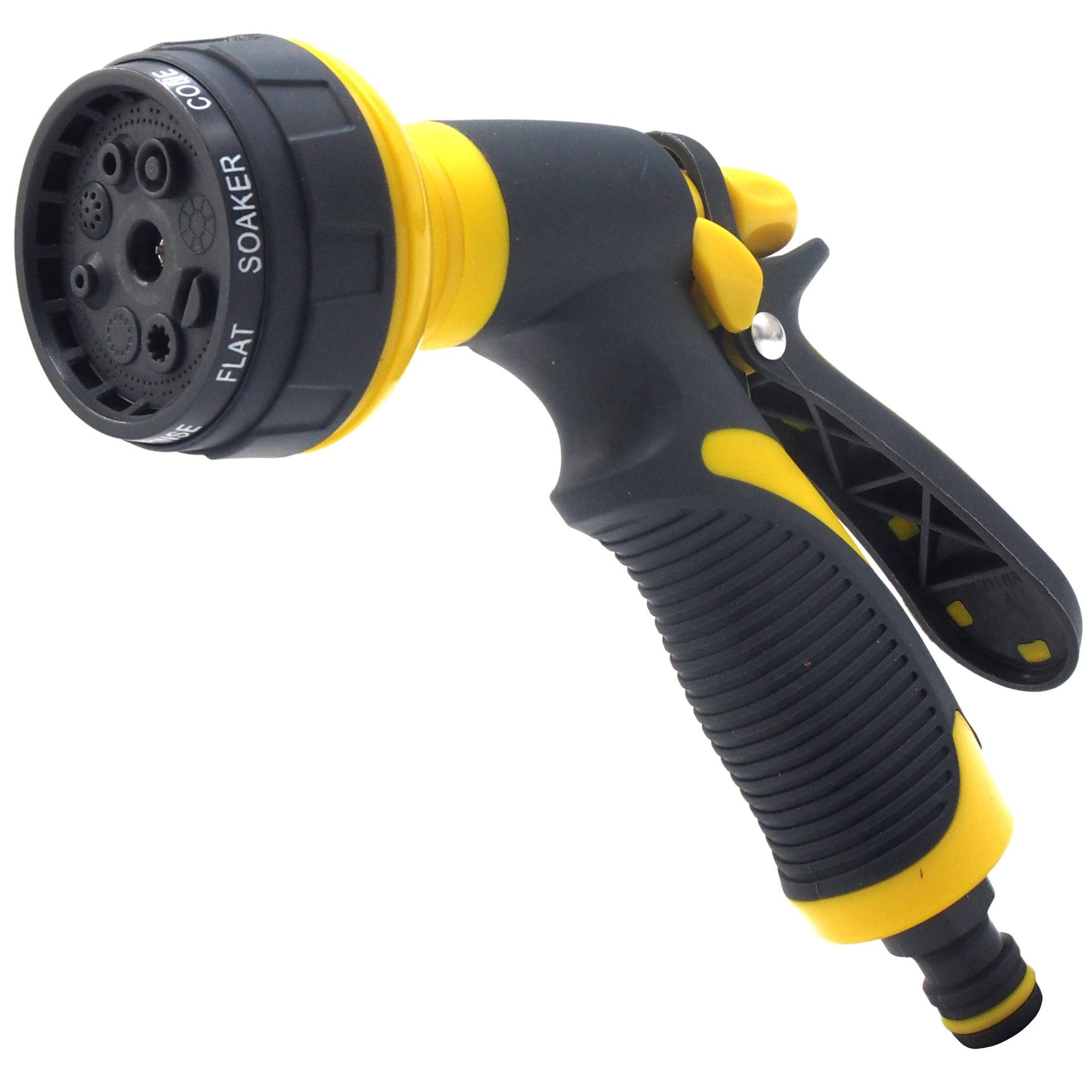 Eight-Function Garden & Car Wash Water Gun with Rear Trigger