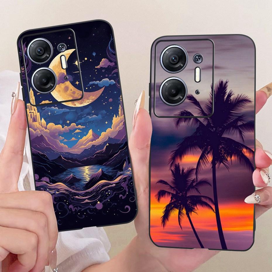Fashion Cool Case For Infinix Hot 30 5G Soft Black Silicone TPU Back Cover For Infinix Hot30 5G X6832 Phone Cases