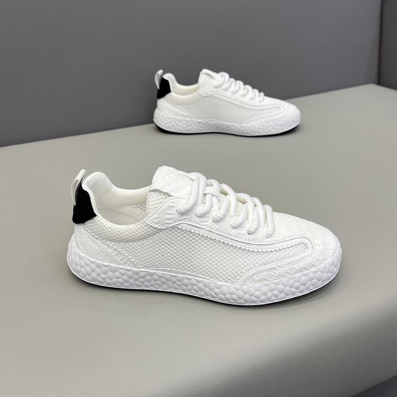Fashion Summer Breathable Deodorant Mesh Sneakers Trendy Versatile Little White Shoes Outdoor Sports Leisure Shoes Men Tenis Para Hombre