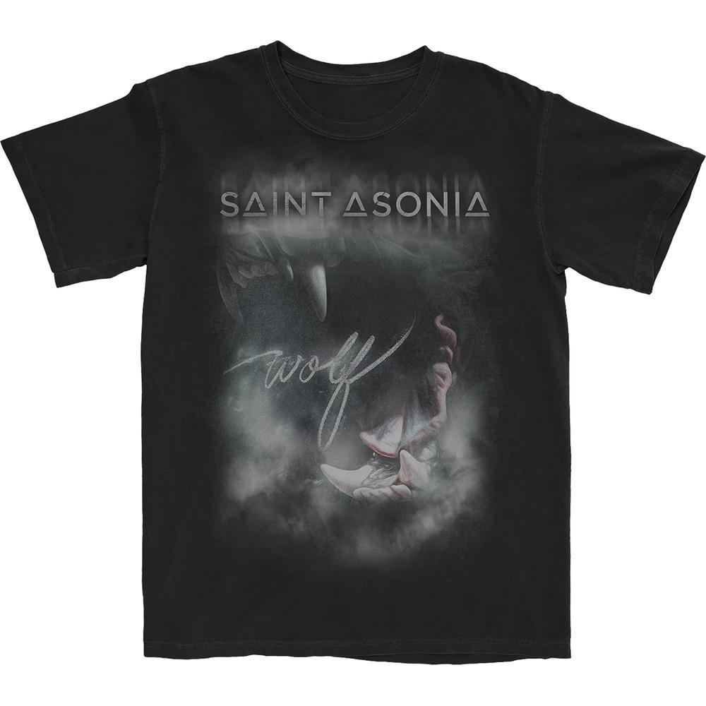 Saint Asonia Band Wolf Album Tee Shirt Black Unisex S-5XL 1V0266 Unisex T-Shirt XL