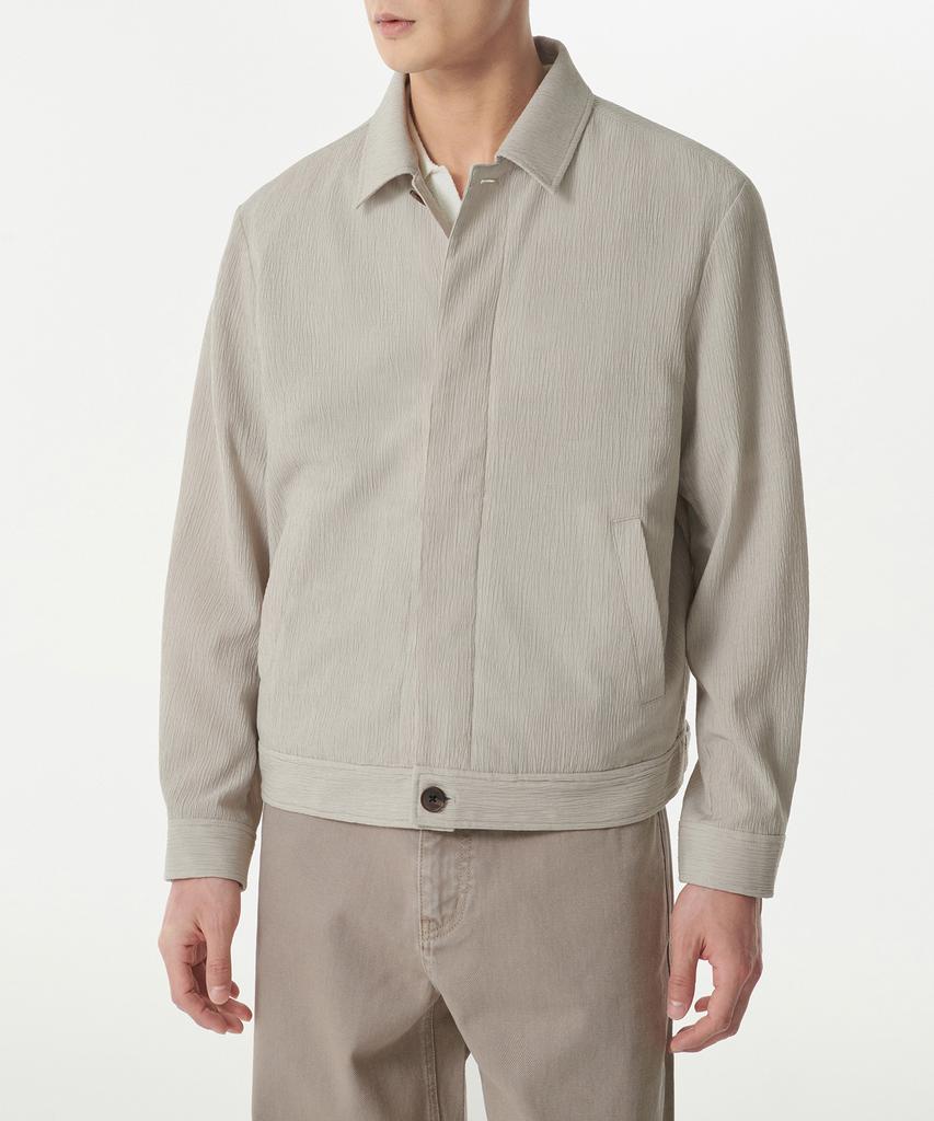 Musinsa Standard Crinkle Minimalist Jacket [Light Beige]