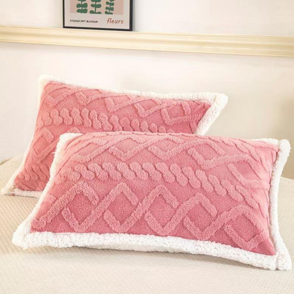 Thickened Pillow Cover Warm Cushion Cover New Pillow Cases  Winter