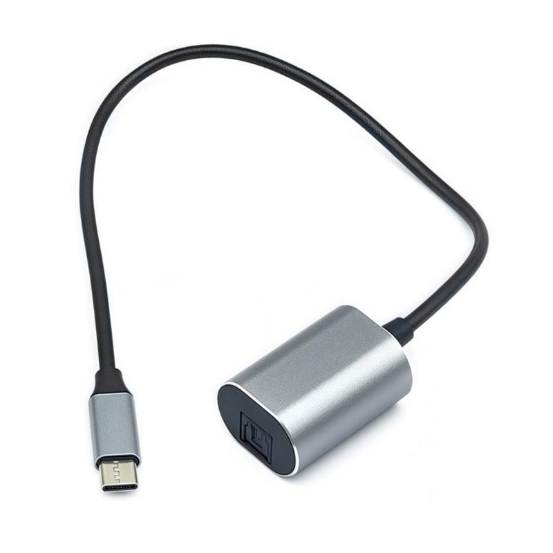USB C Male Digital Fiber Analog Sound Cable SPDIF Female Digital Sound Converter Cable for HDTV Multimedia Speaker