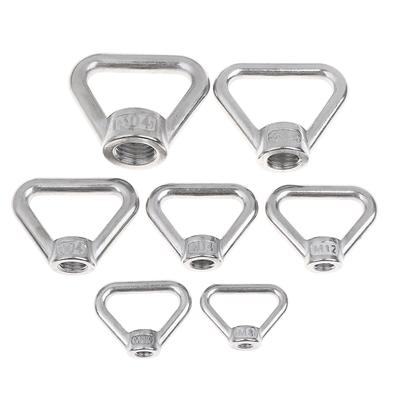 M8 M10 M12 M14 M16 M20 M24 Acciaio Inossidabile 304 Occhiello di Sollevamento Triangolare Anelli Filettati Trapezoidali Adatti per Bulloni Maniglia