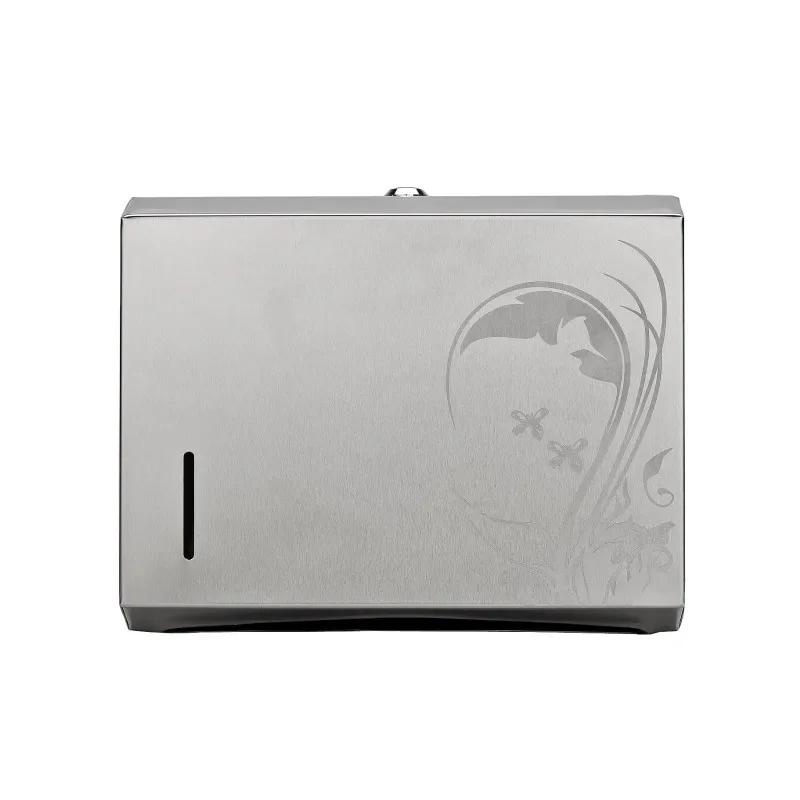 Creative Metal Tissue Holder Gold Paper Towel Dispenser Toilet Paper Holder Box Bathroom Stainless Steel Wall-mounted Without Pu