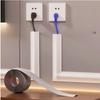 1pc 2mX55mm Cable Cover Protector PVC Self-Adhesive Wire Protection Strip Wear Resistant Prevent Trip Wall Floor Wire Organizer